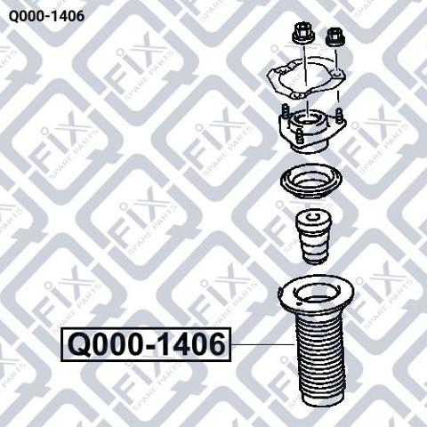 Guardapolvo del amortiguador delantero Q-fix Q0001406 precio, desde 19,63 EUR