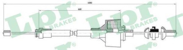 C0480C LPR cable de embrague