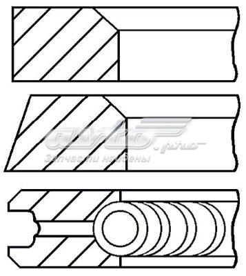 Comprar 0811790000 Goetze Aros de pistón para 1 cilindro, STD