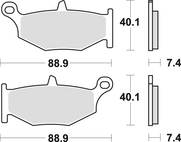 MCB783SH TRW pastillas de freno traseras