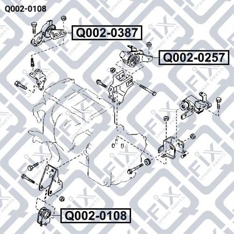 Soporte de motor delantero Q-fix Q0020108 precio, desde 19,15 EUR