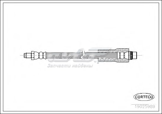 Tubo flexible de frenos CORTECO 19025989