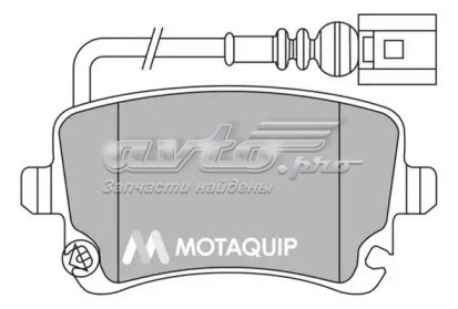 Pastillas de freno traseras MOTAQUIP LVXL1327