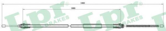 C0709B LPR cable de freno de mano trasero derecho/izquierdo