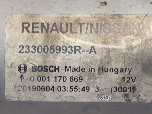 Motor de arranque 233005993R Nissan/Infiniti