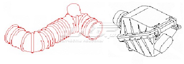 Tubo flexible de aspiración, filtro de aire (entrada) para Nissan Sunny (Y10)
