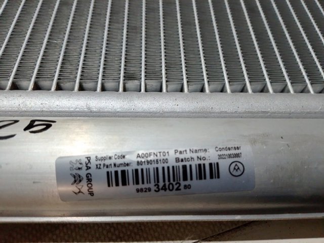 Condensador Peugeot/Citroen 9829340280