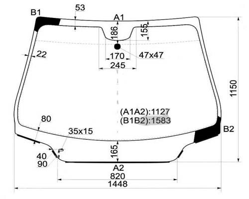 AB63635A XYG parabrisas