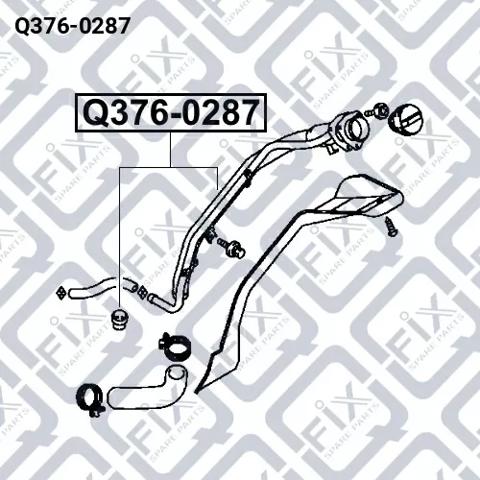 Q3760287 Q-fix Boca de llenado del depósito de combustible