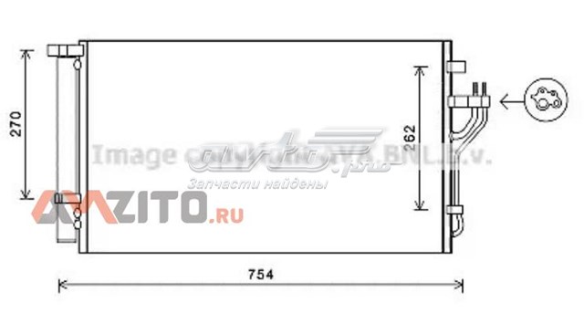 HYA5279D AVA condensador aire acondicionado