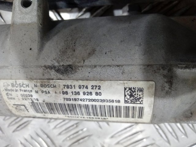 9813692680 Peugeot/Citroen Cremallera caja de direccion