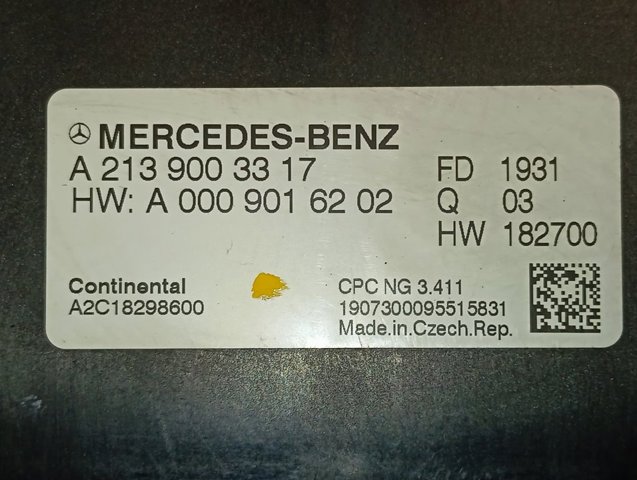Módulo de la transmisión A2139003317 Mercedes