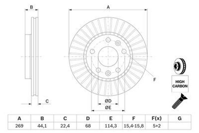 986479779 Bosch Discos