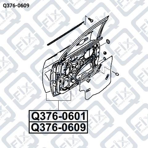 Q376-0609 Q-fix puerta delantera izquierda