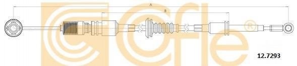 12.7293 Cofle cable de accionamiento, caja de cambios (selección de marcha)