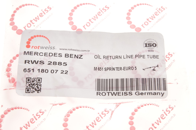 Comprar RWS2885 Rotweiss Tubo de drenaje de aceite de turbocompresor