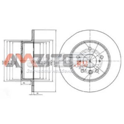 BG4156 Delphi disco de freno trasero