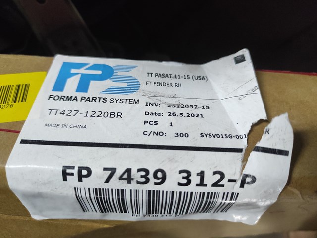 FP7439312P FPS Aleta delantera