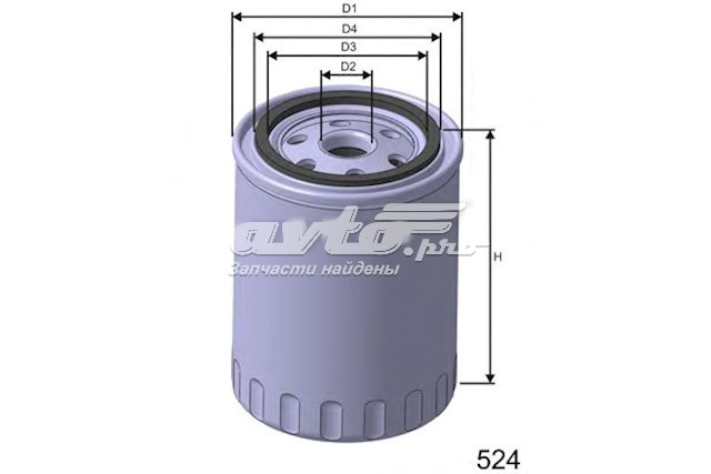 Filtro de aceite MISFAT Z629
