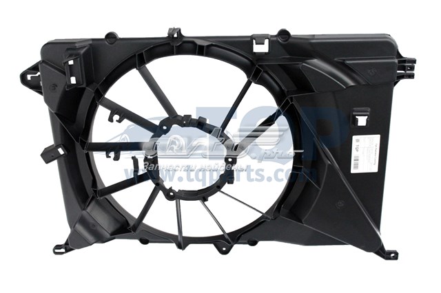 TQ55160 Tqparts difusor de radiador, ventilador de refrigeración, condensador del aire acondicionado, completo con motor y rodete