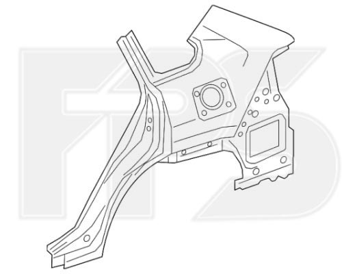 FP 7066 511 FPS guardabarros trasero izquierdo