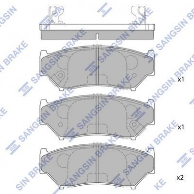 Pastillas de freno traseras HI-Q SP1584