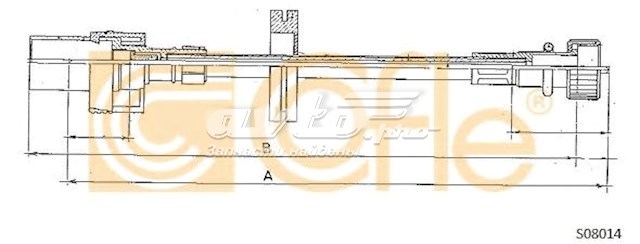 S08014 Cofle cable para velocimetro