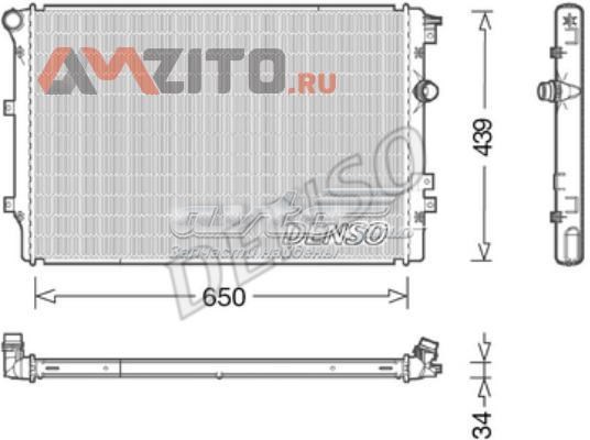 DRM32046 Denso radiador refrigeración del motor