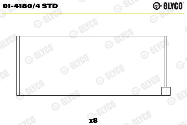 Cojinetes de biela 0141804STD Glyco