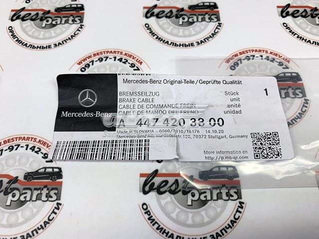 Cable de freno de mano trasero derecho/izquierdo A4474203800 Mercedes