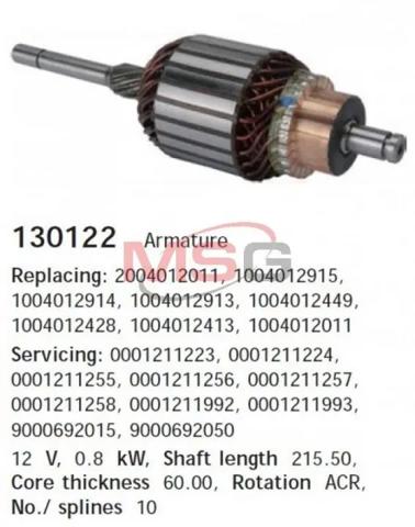 Inducido del motor de arranque Cargo 130122 precio, desde 28,09 EUR