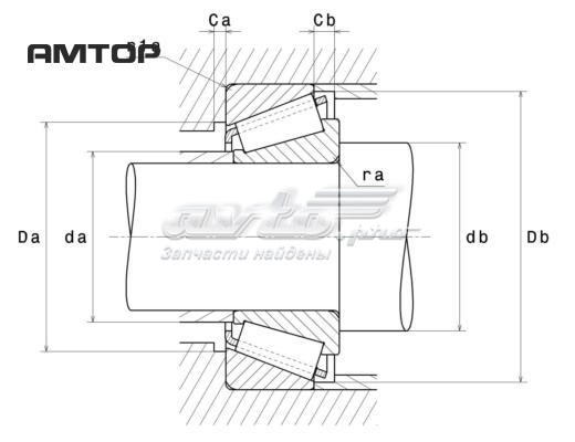 HR30205J NSK Cojinete exterior del cubo de rueda delantera