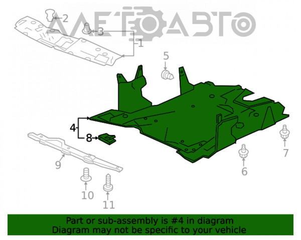 Protector antiempotramiento del motor  FPS FP3034221