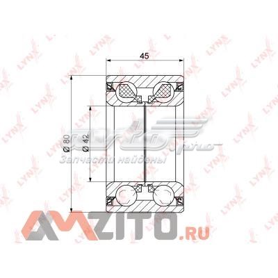 WB1351 Lynxauto cojinete de rueda trasero