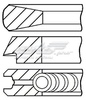 Comprar 0811440010 Goetze Aros de pistón para 1 cilindro, STD