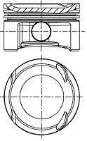 8714130720 Nural Pistón completo para 1 cilindro, segunda reparación (+0,50 mm)