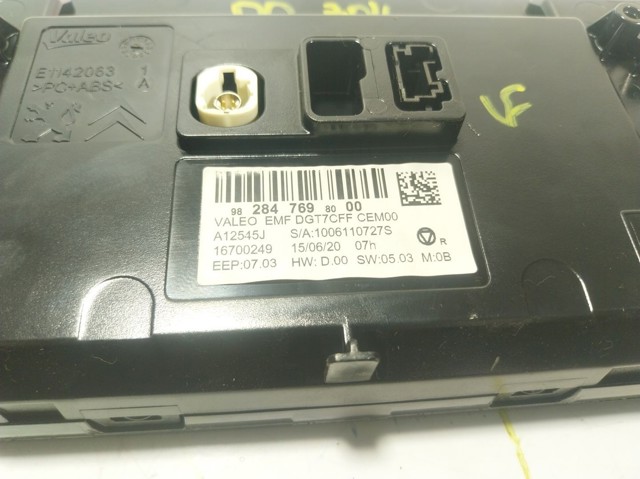 9836623980 Peugeot/Citroen Pantalla multifuncion