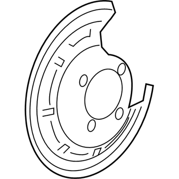 Chapa protectora contra salpicaduras, disco de freno trasero derecho para Chevrolet BOLT (EV)