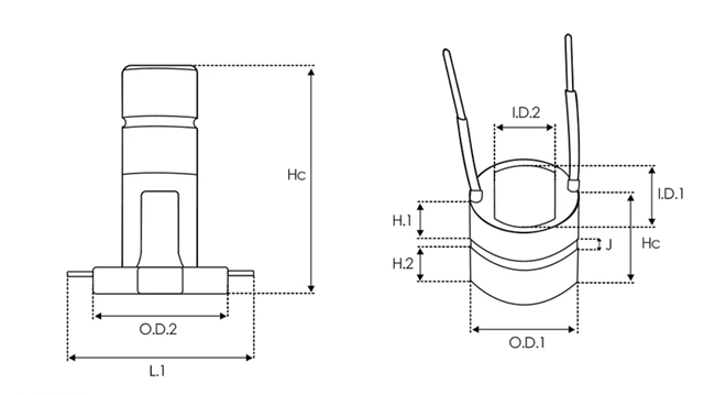 239930 Cargo colector de rotor de alternador