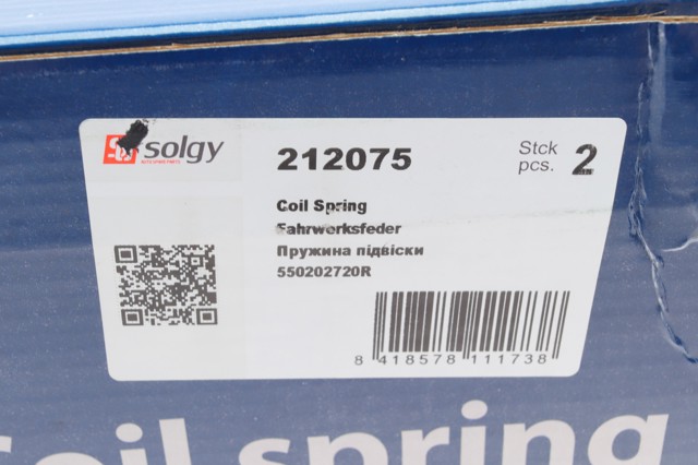 Muelle de suspensión trasero Solgy 212075 precio, desde 26,77 EUR