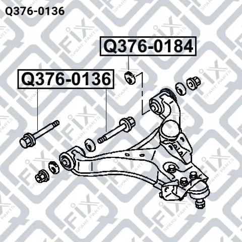 Q3760136 Q-fix perno de fijación, brazo oscilante delantera, inferior