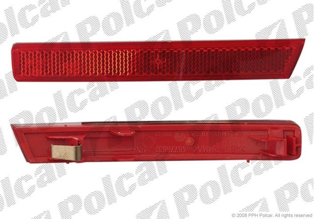 1404886X Polcar reflector, parachoques trasero, derecho