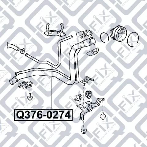 Q3760274 Q-fix tapa del tubo de llenado del depósito de combustible