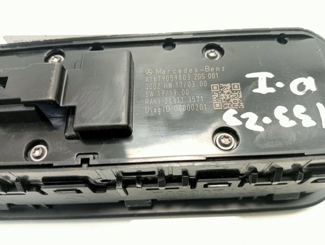 Interruptor de elevalunas delantera izquierda A1679059803 Mercedes
