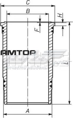 227WN3701 Mahle Original Camisa del cilindro
