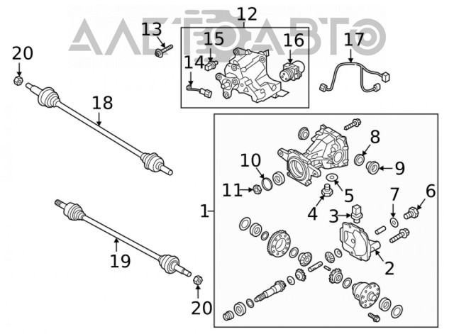 Árbol de transmisión trasero derecho Hyundai Santa Fe 4 (TM, TMA)