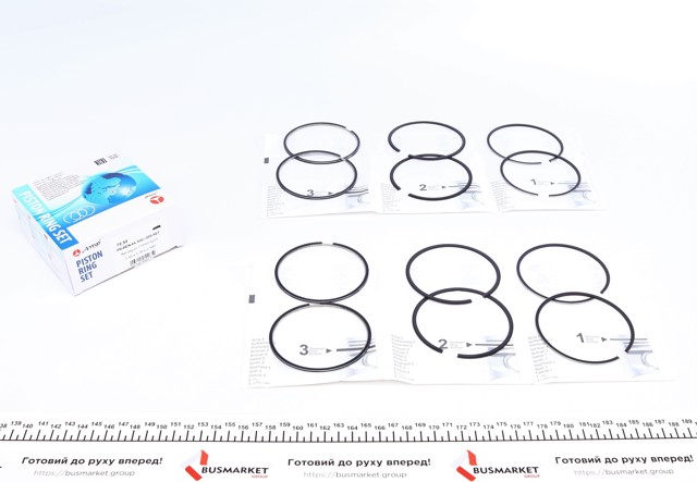 PRREN443841000SET AMP/Paradowscy Juego de anillos de pistón para 1 cilindro, STD