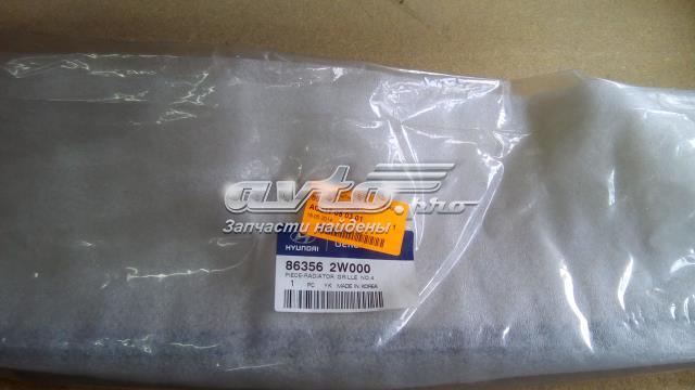 Moldura inferior de la parrilla del radiador 863562W000 Hyundai/Kia