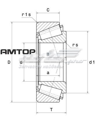 HR30207J NSK Cojinete interior del semieje trasero