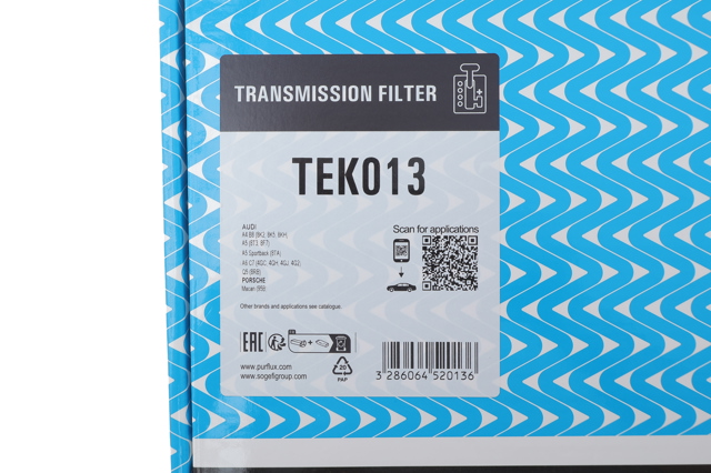 Filtro de transmisión automática Purflux TEK013 precio, desde 20,31 EUR